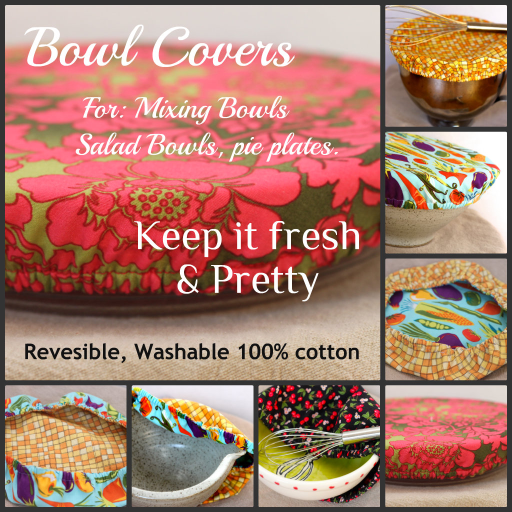 Vintage Fabric - Cotton - Kitchen Mixing Bowl and Recipe - By the